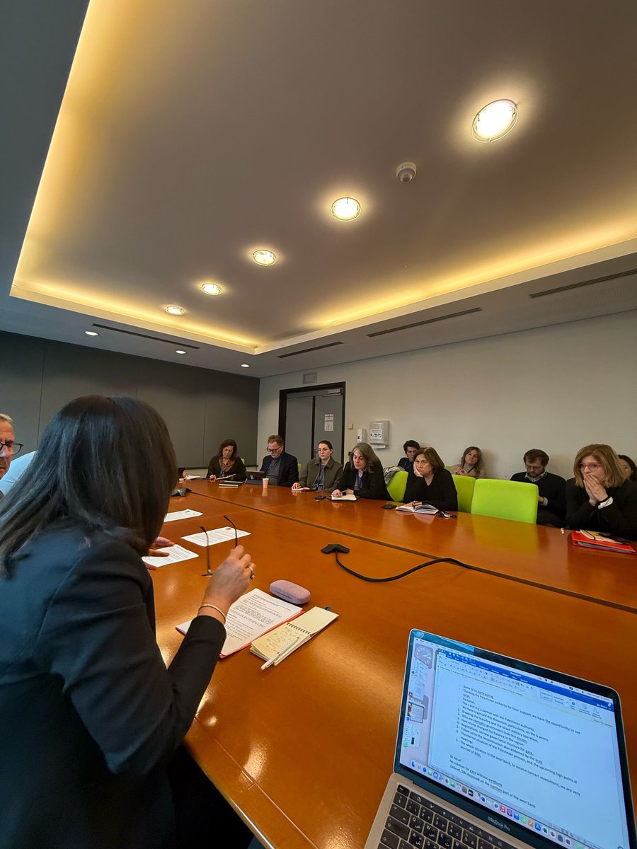 I held a debriefing with the S&amp;D Task Force for the Middle East, where I  addressed MEPs on the dire situation in Palestine. Together, we agreed on concrete steps—especially to protect journalists and tackle gender-based violence against Palestinians #Gaza #Palestine