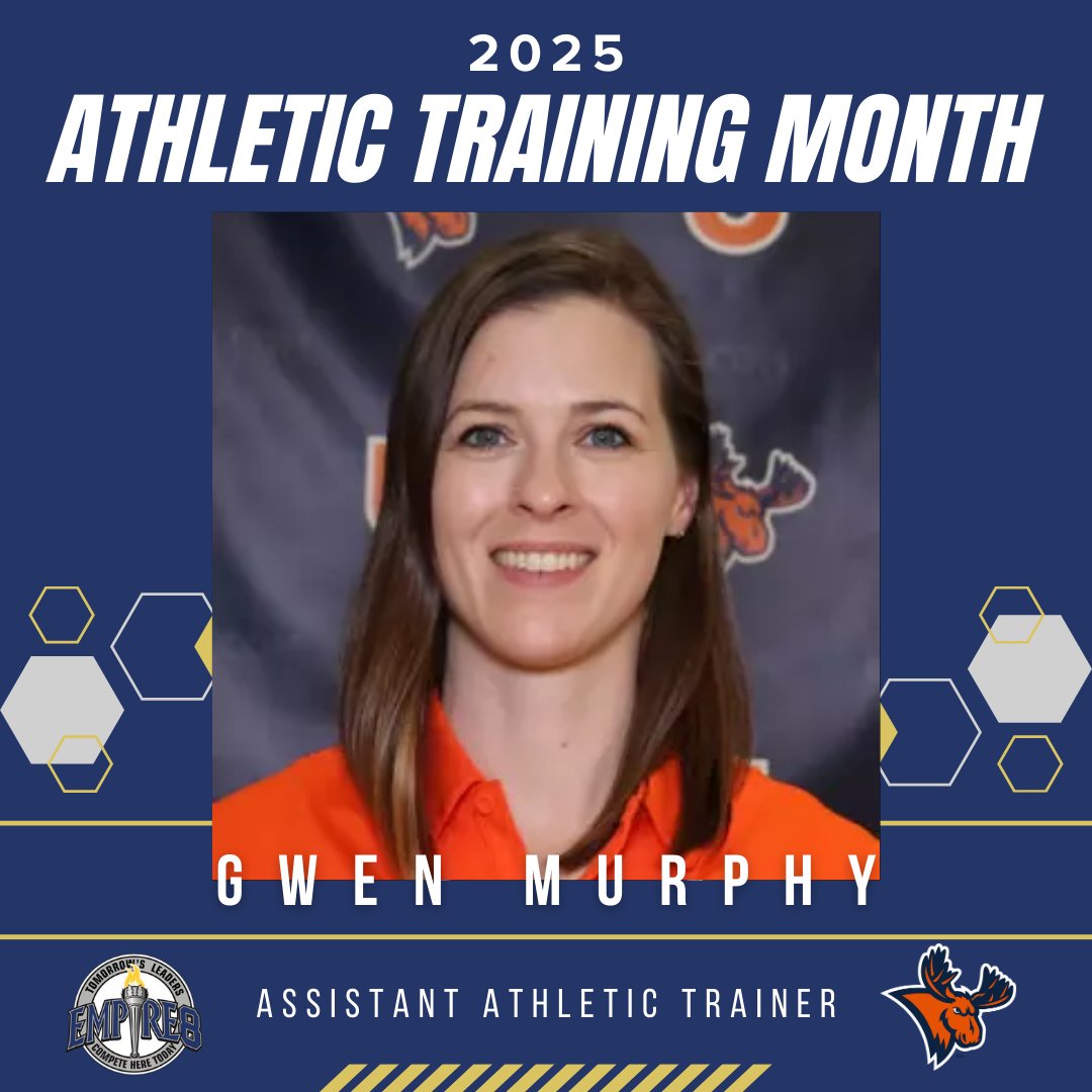 Next we have Assistant Athletic Trainer Gwen Murphy! Murphy handles women's soccer, volleyball, gymnastics and men's lacrosse. Thanks for all you do!

#E8 #E8Proud #LeadersCompeteHere #WhyD3