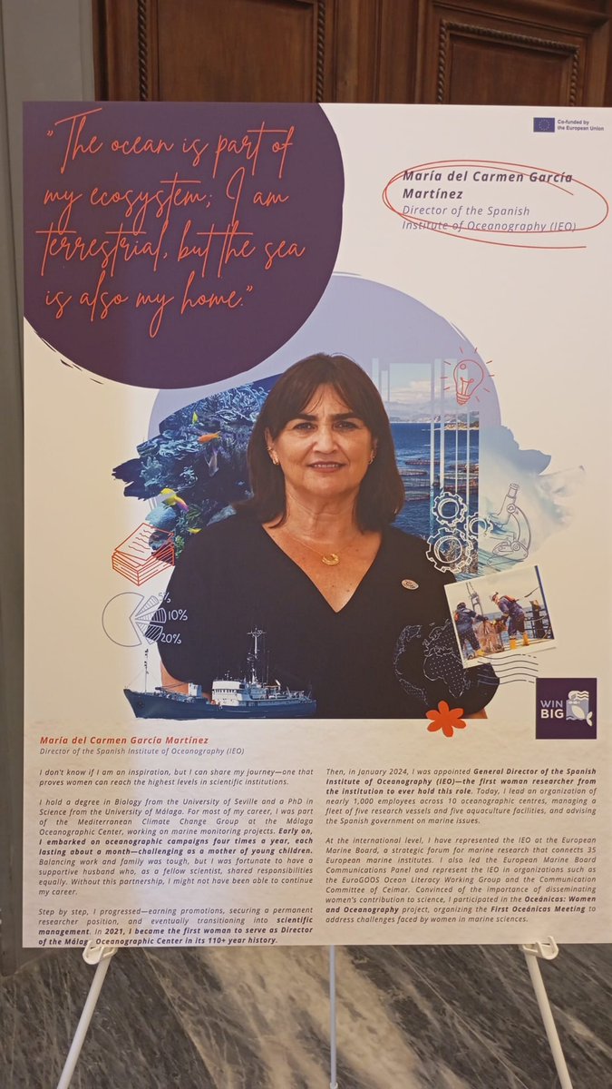Clúster Marítimo-Marino de Andalucía (@clustermma) on Twitter photo 💙El <a href="/ClusterMMA/">Clúster Marítimo-Marino de Andalucía</a> lleva las historias de las mujeres del mar al <a href="/WINBIG_EU/">WIN-BIG project</a> project Mediterranean Event, que se celebra en Roma.
Mujeres que inspiran, transforman la #Economía Azul y muestran su compromiso con un futuro➕ sostenible. <a href="/mclimatica/">Mª Carmen García</a> es investigadora del <a href="/IEO_Malaga/">IEO Málaga 🌊⛴️🐟🌡️🔬</a>. 💙El <a href="/ClusterMMA/">Clúster Marítimo-Marino de Andalucía</a> lleva las historias de las mujeres del mar al <a href="/WINBIG_EU/">WIN-BIG project</a> project Mediterranean Event, que se celebra en Roma.
Mujeres que inspiran, transforman la #Economía Azul y muestran su compromiso con un futuro➕ sostenible. <a href="/mclimatica/">Mª Carmen García</a> es investigadora del <a href="/IEO_Malaga/">IEO Málaga 🌊⛴️🐟🌡️🔬</a>.
