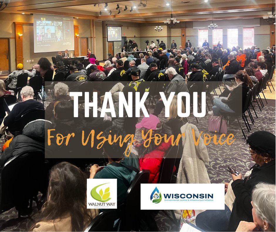 walnut_way's tweet photo. Grateful for all who showed up and spoke up at the WE Energies Oak Creek Gas Plant Hearing. Your voice matters! 

#CommunityVoices #EnvironmentalJustice https://t.co/uenmZLxMNF