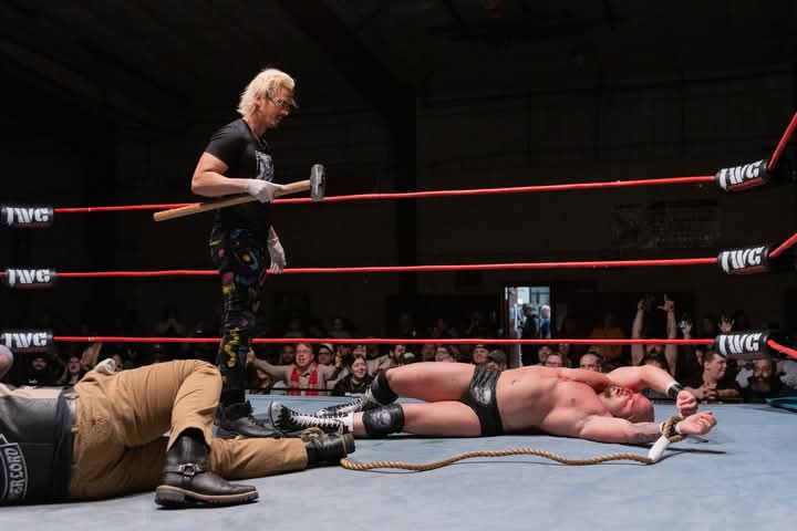 The Eccentric Artist (@thercdupree) on Twitter photo My newest piece of art is the "Demolition of <a href="/The_Mandimee/">Elijah Dean</a>".
The construction started this past Saturday at <a href="/IWCwrestling/">IWC Wrestling</a> with a sledgehammer.
The best is yet to come.
But I'm no Devil's Advocate, I'm just an artist.
πΈ: Bob Piskorβs Photography My newest piece of art is the "Demolition of <a href="/The_Mandimee/">Elijah Dean</a>".
The construction started this past Saturday at <a href="/IWCwrestling/">IWC Wrestling</a> with a sledgehammer.
The best is yet to come.
But I'm no Devil's Advocate, I'm just an artist.
πΈ: Bob Piskorβs Photography