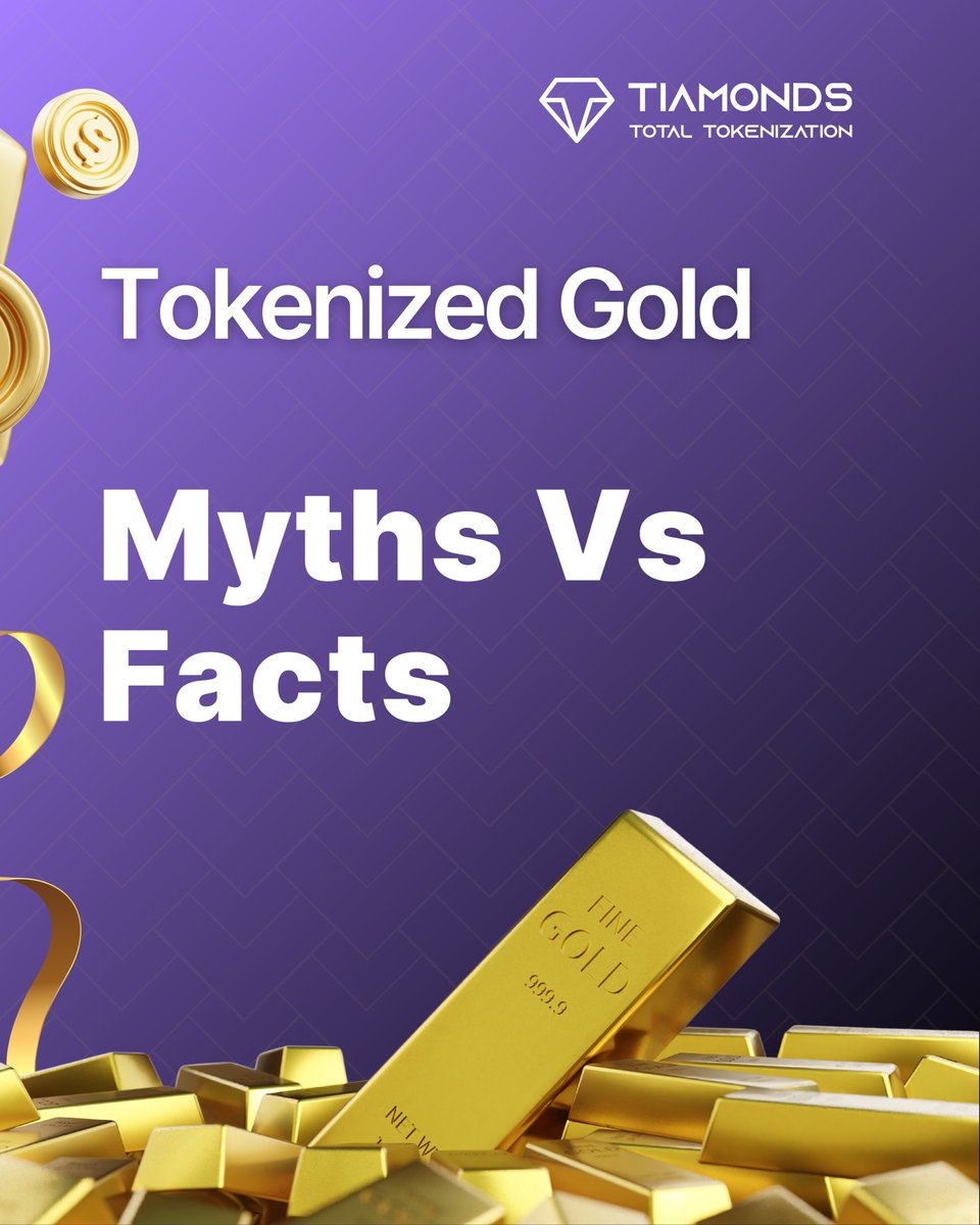 totofinance's tweet photo. Tokenized #Gold: Myths vs Facts

Myth ❌: Tokenized Gold isn’t backed by real gold.
Fact ✅: Every tokenized gold unit is 100% backed by real, insured, and securely stored physical gold.

Myth ❌: You need thousands of dollars to invest in tokenized gold.
Fact ✅: With tokenization, you can own fractional gold

Myth❌: Tokenized gold is the same as gold ETFs.
Fact ✅: Tokenized gold gives you direct ownership of physical gold, unlike ETFs, which are paper contracts.

Myth❌: It isn’t very complicated to buy tokenized gold.
Fact ✅: It’s simple and fast. 

Myth❌: Tokenized gold is risky because it’s new.
Fact ✅: Tokenized gold is backed by physical gold, one of history's safest and most time-tested assets.

#Tiamonds $TOTO