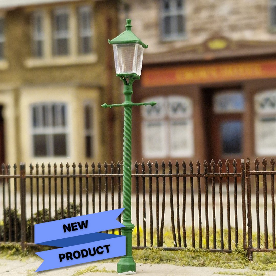 Some years ago, Martin Finney provided us with CAD for LSWR platform lamps for his Semley layout.  We are delighted to finally announce that they are now available.

Product code: 2601