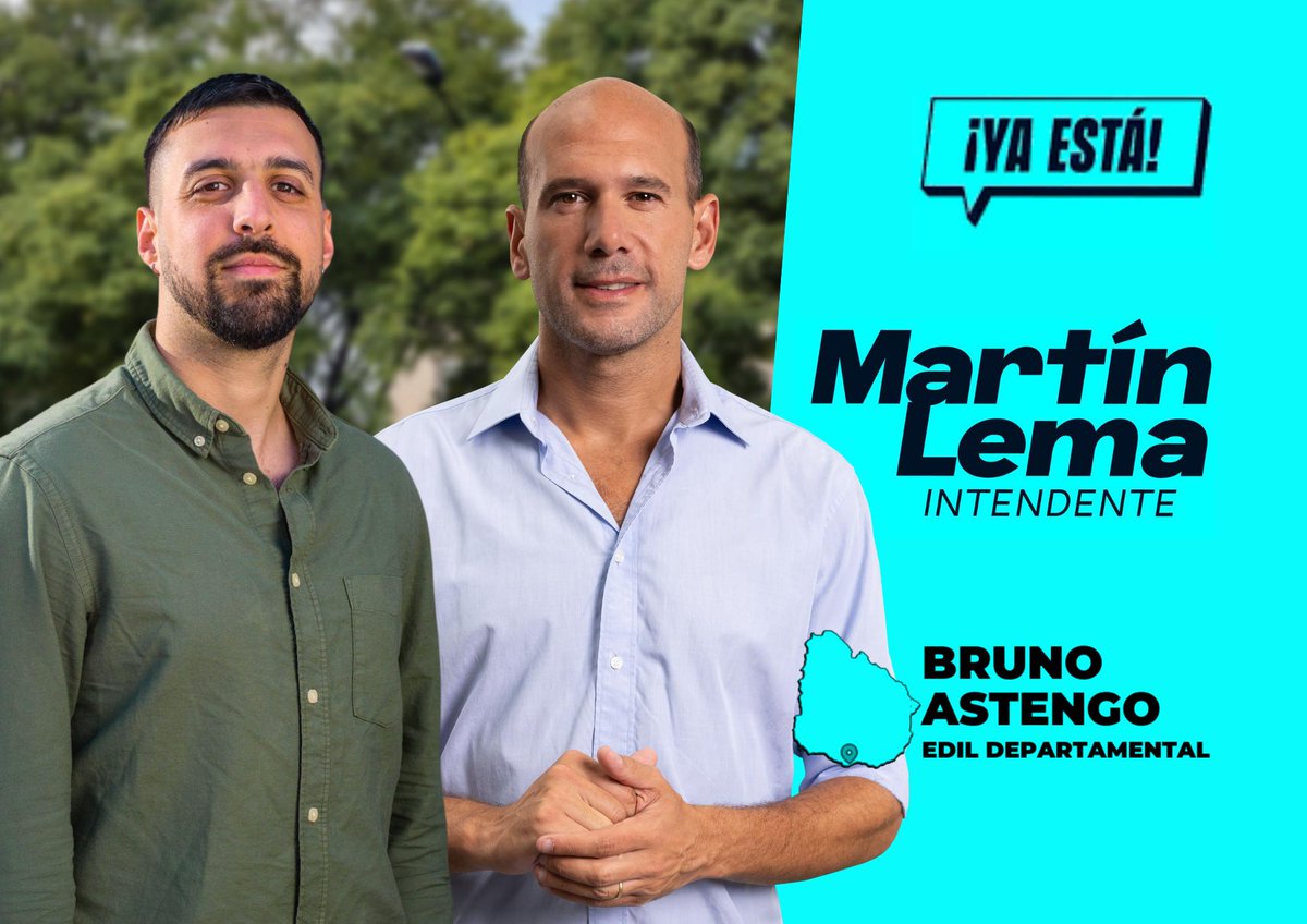 Cambiemos Montevideo junto a <a href="/MartinLemaUy/">Martin Lema</a>. 

¡YA ESTÁ!