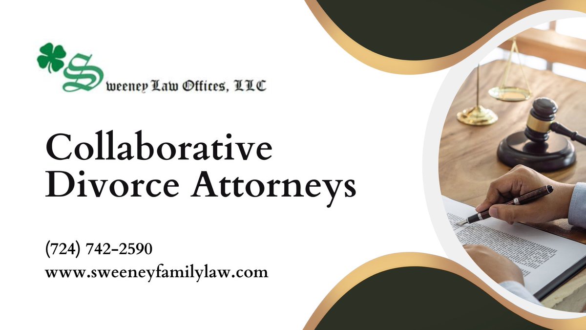 Considering divorce? Collaborative divorce offers a respectful way to separate without court battles. Sweeney Law Offices helps families find solutions together. 🤝💔 Call 📞 (724) 742-2590 or visit 👉 sweeneyfamilylaw.com/family-law-div….

#CollaborativeDivorce #DivorceMediation