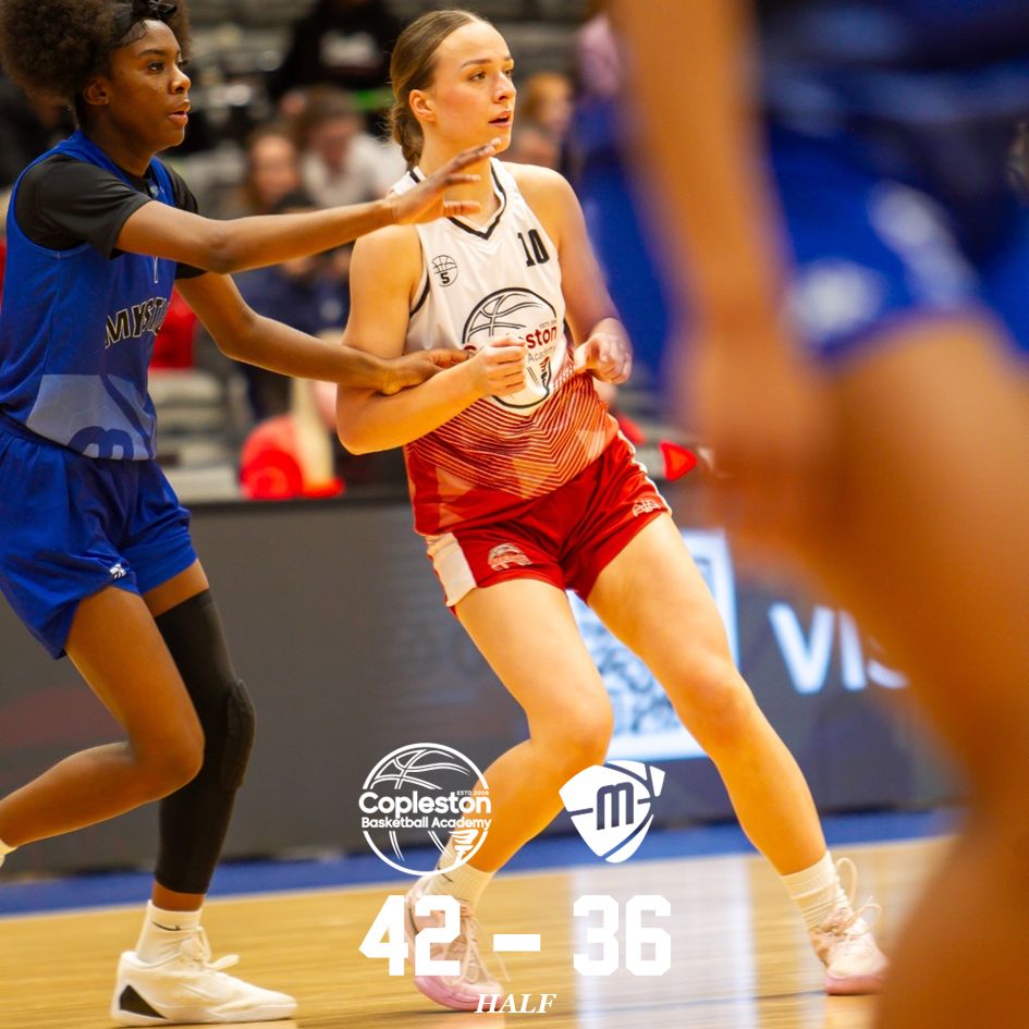 Copleston hold a 6 point lead at half time, behind double digit points efforts from Hannah Gray (12), Cerys Leach (11) and Louisa Gibbins (10)

@academybballengland