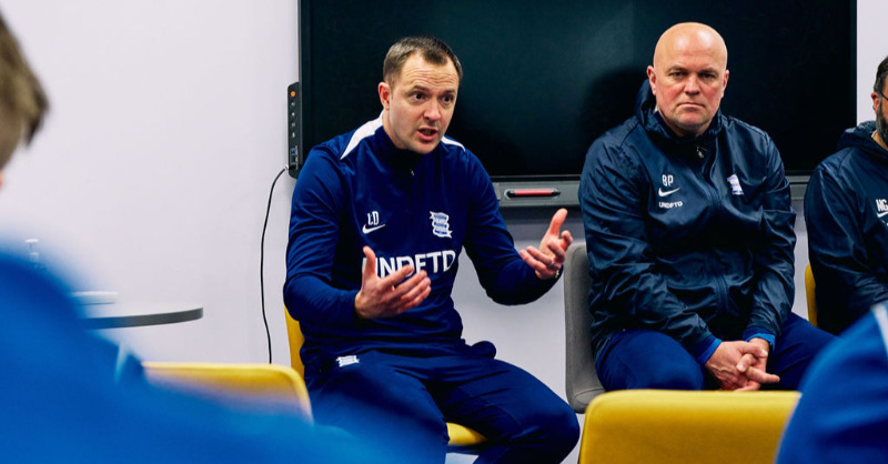 BCFC_Foundation's tweet photo. Our Football and Education students were given a rare insight into elite coaching and motivation during an afternoon with the Blues first team staff.
Chris Davies and his team spoke to the youngsters about their careers, and gave them pointers for their own journey.
