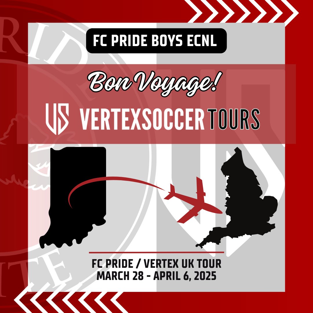 FCP_Boys_ECNL's tweet photo. It's here!   The FC Pride / Vertex Soccer UK trip starts today!  

Enjoy the experience!  Learn and grow!  Make lots of memories!

Safe travels!

@FCPRIDESOCCER 
@VertexSoccer https://t.co/ayLyVgkt5f