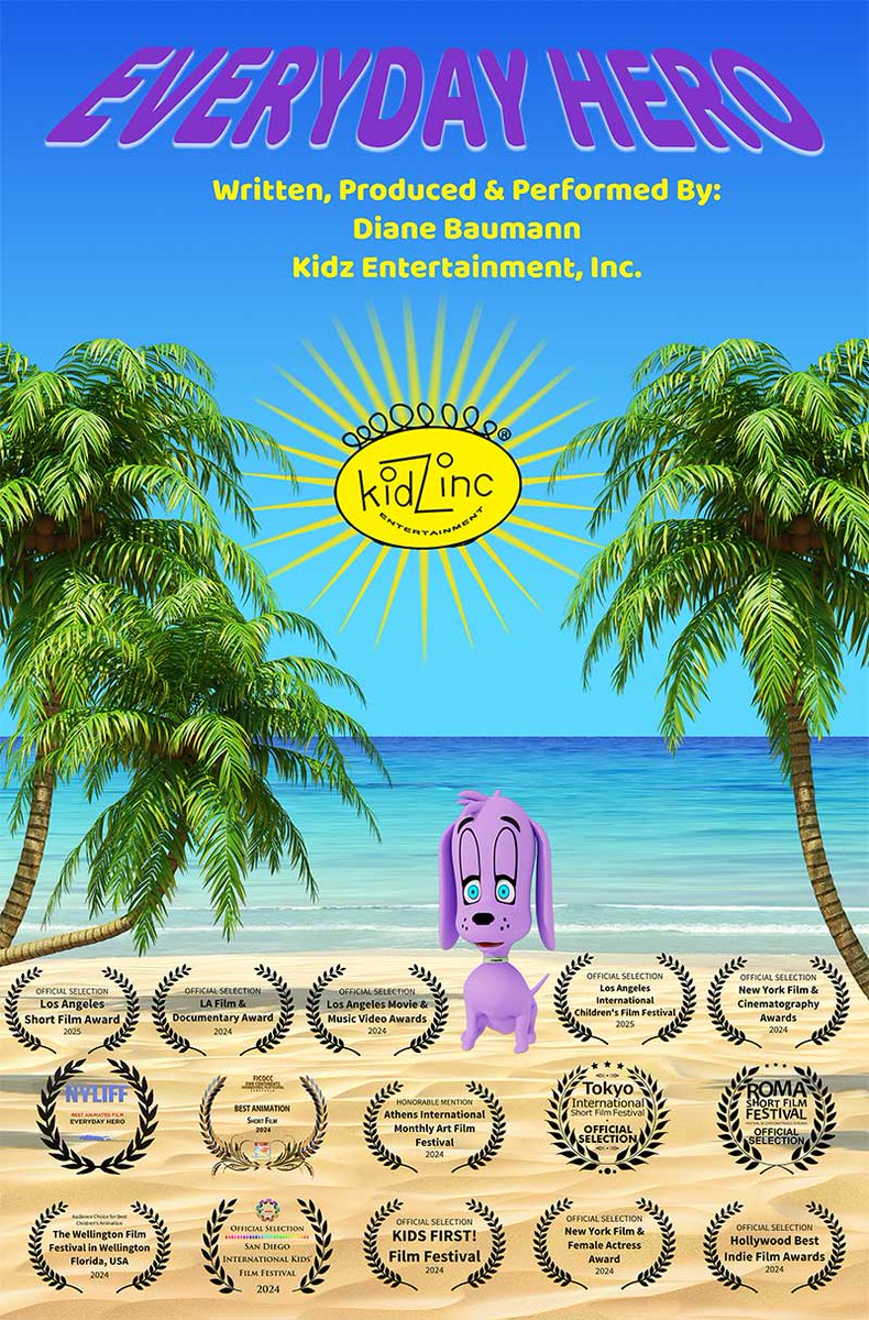I am pleased to announce that my children's musical animation "Everyday Hero" has won Honorable Mention again in the Athens International Monthly Art Film Festival 2025.