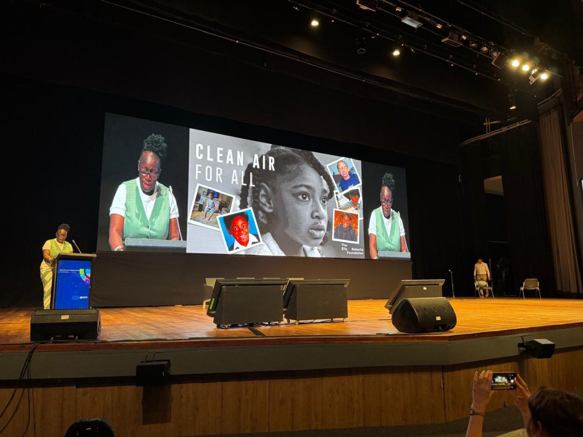 Mother energy was in full force in the opening plenaries of <a href="/WHO/">World Health Organization (WHO)</a>'s conference on air pollution yesterday. ✨♥️

<a href="/EllaRobertaFdn/">Dr. Rosamund Adoo-KD CBE FBSA</a> opened the conference by sharing the story of losing her daughter Ella to air pollution. Her bravery &amp; determination for change inspire us all.