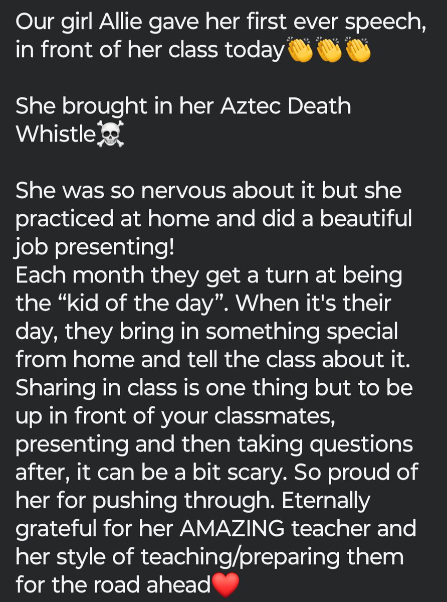 Katstruths's tweet image. I was well into highschool before I presented in front of my classmates. My girl did it in 4th grade. So proud of her❤️