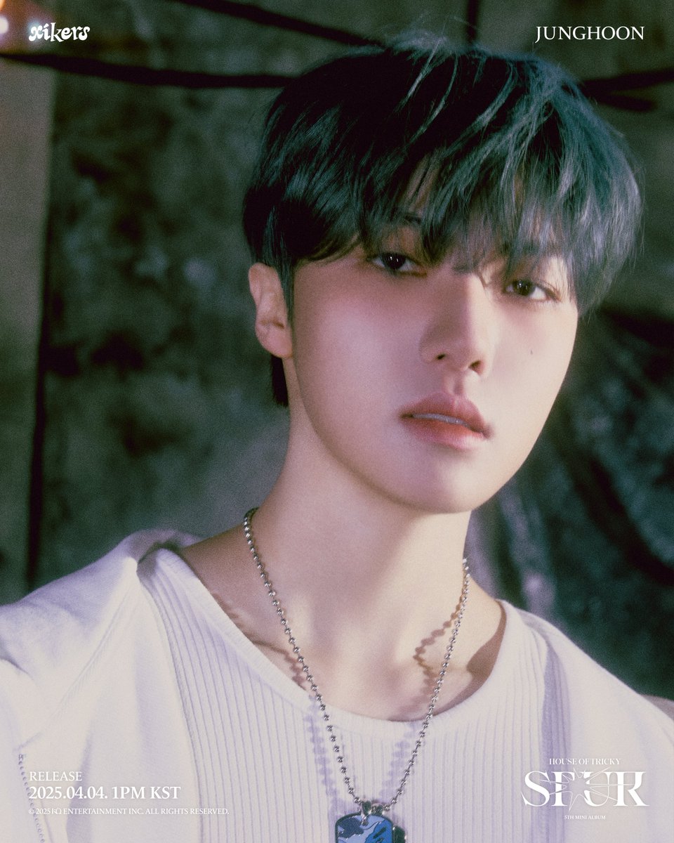 [📷] xikers - 'TRICKY' CONCEPT POSTER '정훈(JUNGHOON)'

RELEASE 2025. 04. 04. 1PM(KST)

#xikers #싸이커스 #정훈 #JUNGHOON #5THMINIALBUM #HOUSE_OF_TRICKY #SPUR #KQ