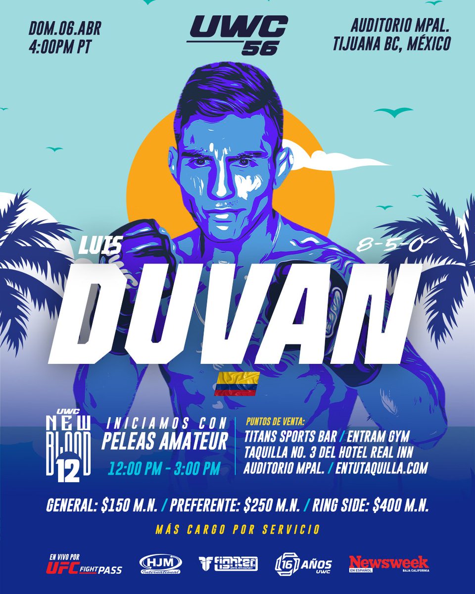 Colombia presente en UWC56 <a href="/UFCFightPass/">UFC FIGHT PASS</a>