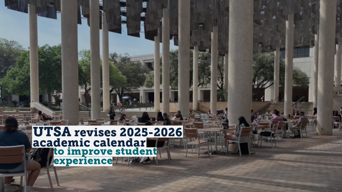 utsa_innovation's tweet photo. Exciting news for Fall 2025! UTSA is adding a Fall Break (Oct 13-14) and extending Thanksgiving Break to 3 days (Nov 26-28) to help you recharge and thrive!
Check it out: https://t.co/2HnGOvlmDN
#UTSA #UTSAStudent https://t.co/vYYhQkQE8Y
