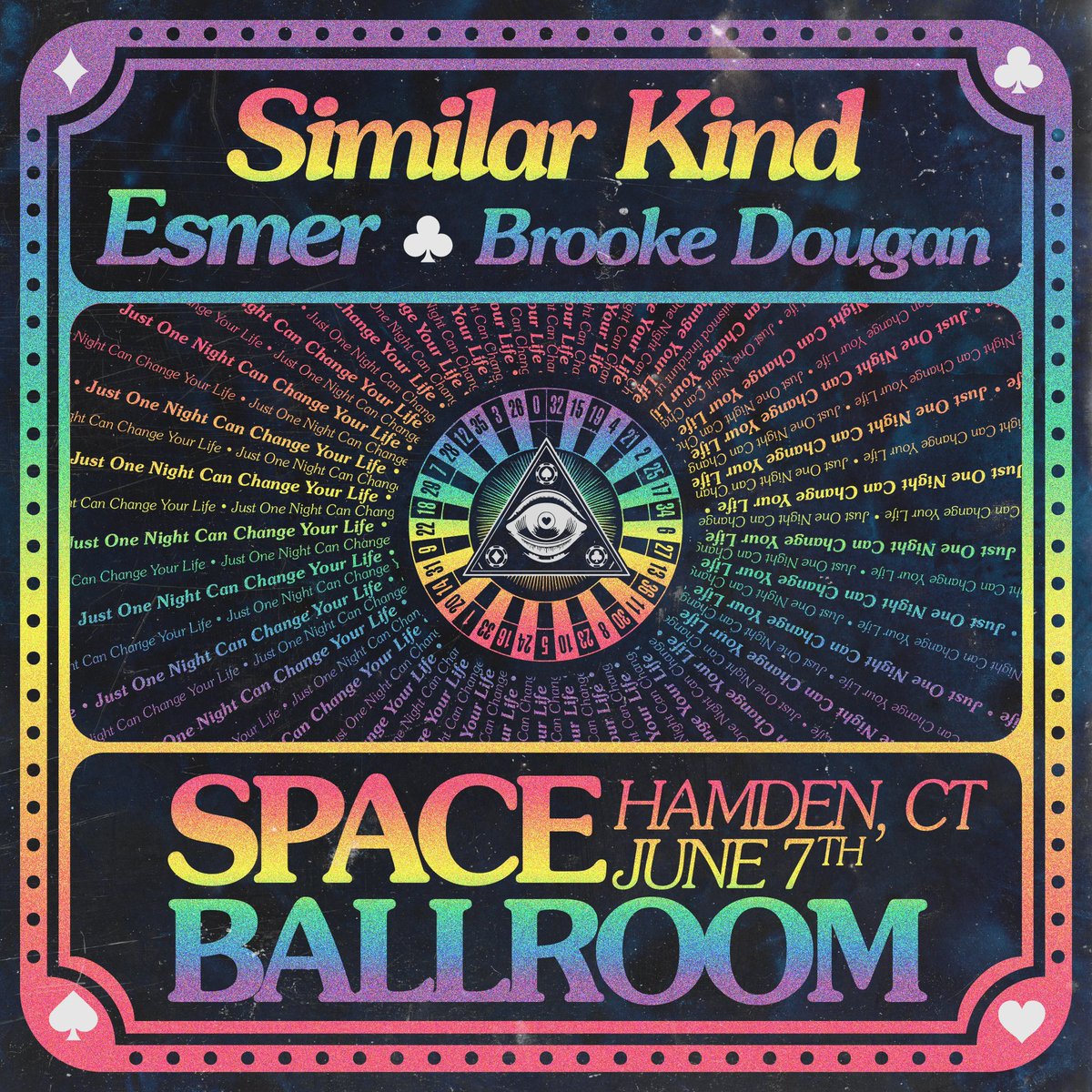 ONE NIGHT CAN CHANGE YOUR LIFE!🃏🎰♠️♥️♣️♦️ // tickets on sale friday // similarkind.net/tour