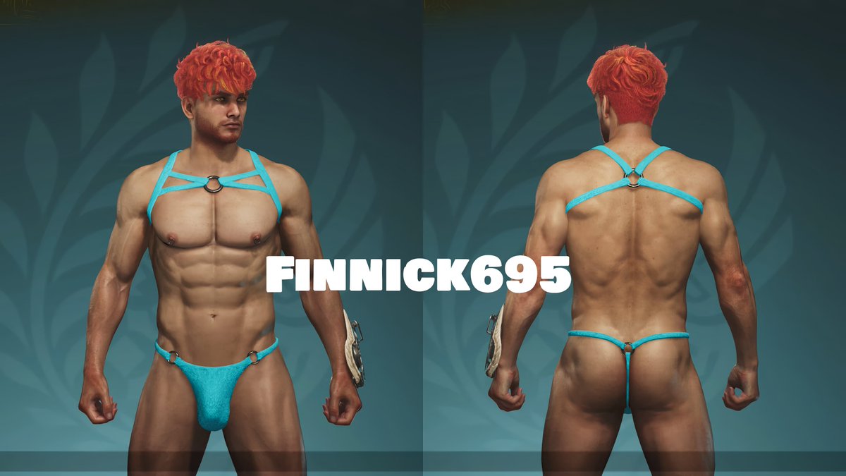 GaymersMods's tweet photo. BMB Custom Ring Thong Outfit &amp; BMB Conjunto de tanga con Anillo Personalizado - Mod Gay - By (
@Finnick695) - Monster Hunter Wilds - GaymersMods

Disponible, Available - https://t.co/1hl6sznu6f

#gaymersmods #gaymers #mod #monsterhunterwilds #gay #men #Finnick695 https://t.co/T4mLnusGPm