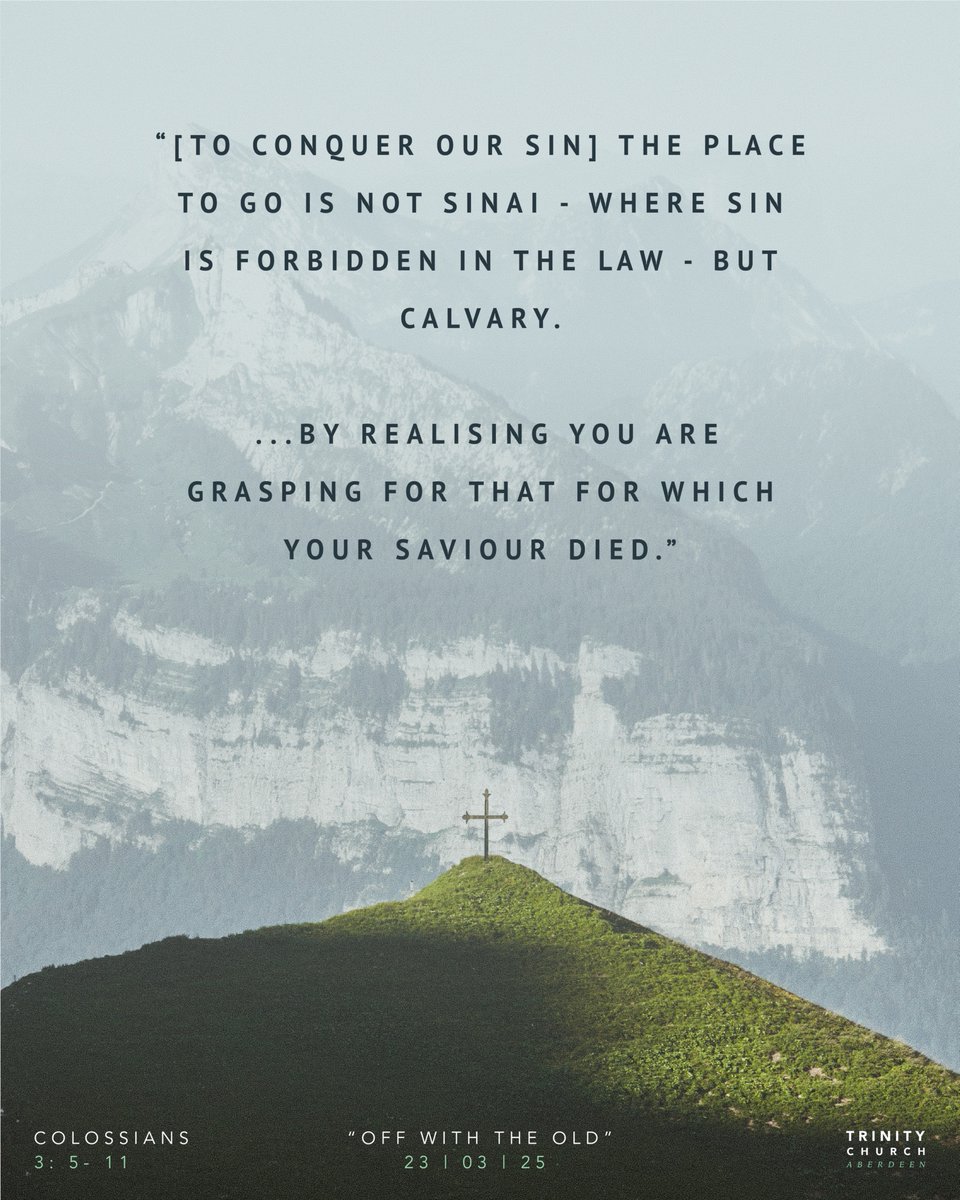 Sinclair Ferguson’s sermon on Colossians 3:5-11:

youtu.be/oRqMaWuzceA?si…
