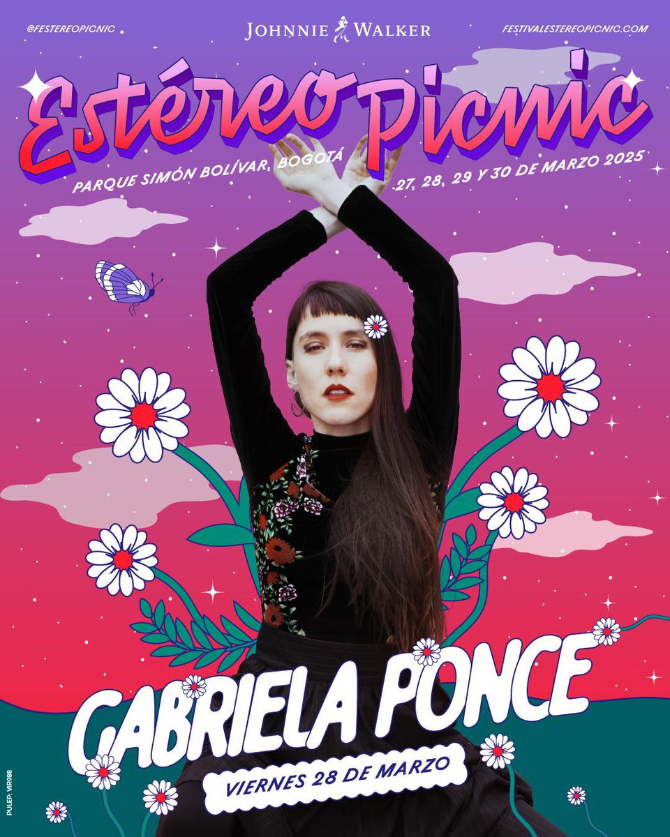 A las 3:00 pm en el escenario Johnnie Walker, tu Gabri Ponc de confianza en <a href="/Festereopicnic_/">Festival Estéreo Picnic</a>