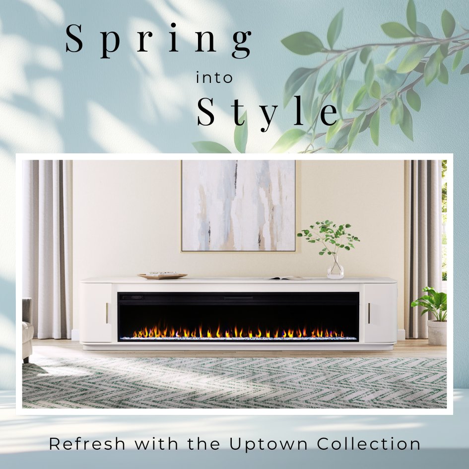 As we step into the vibrant season of Spring, it's time to refresh your living space! This beautiful #Uptown #fireplaceconsole reflects the essence of Spring with its clean white finish.
#martinfurniture
#entertainmentfurniture
#freshdesigns