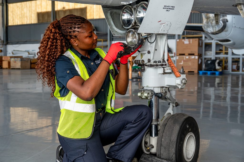 Zamplified's tweet photo. Proflight Zambia's bold ascent for women in aviation. Read more here: https://t.co/xlZF94gZ6N https://t.co/YmzWbi5cRy
