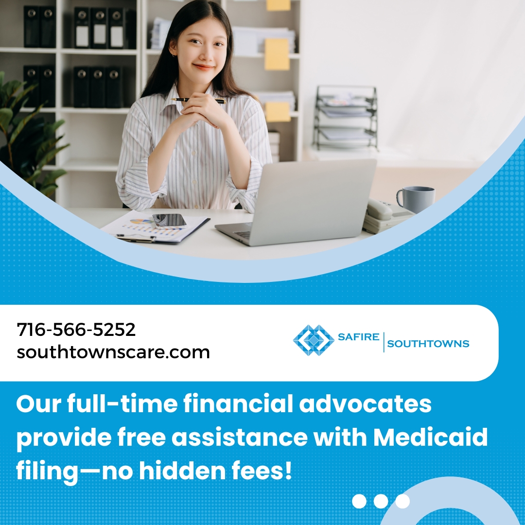 At Southtowns, we simplify your financial process! We accept Medicare, Medicaid, and offer free assistance with Medicaid filing. Call us to get started! 📱 716.566.5252 

#CareWithIntegrity #FinancialSupport #SeniorCare #BuffaloNY