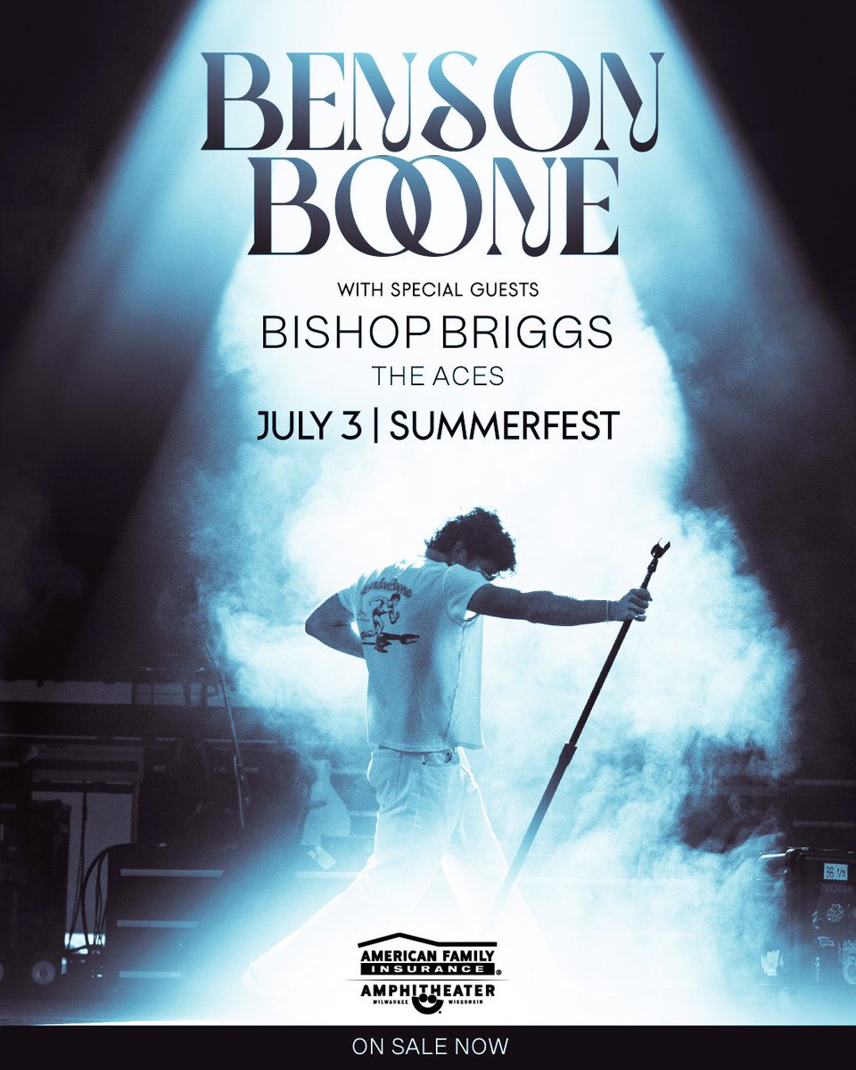 Bishop Briggs (@bishopbriggs) on Twitter photo let’s goooooo! so excited to announce I’ll be opening for Benson Boone at <a href="/Summerfest/">Summerfest</a> ☀︎⋆.ೃ࿔*:・ let’s goooooo! so excited to announce I’ll be opening for Benson Boone at <a href="/Summerfest/">Summerfest</a> ☀︎⋆.ೃ࿔*:・
