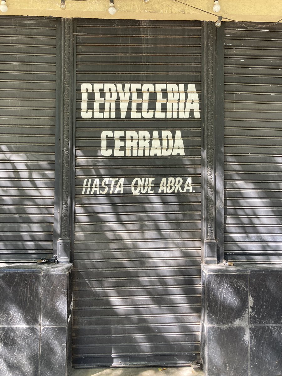 Closed beer house,  until well open