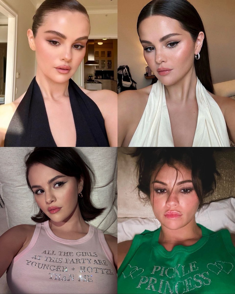 SelenaGmzIN's tweet photo. Selena Gomez 

                2025                            2024