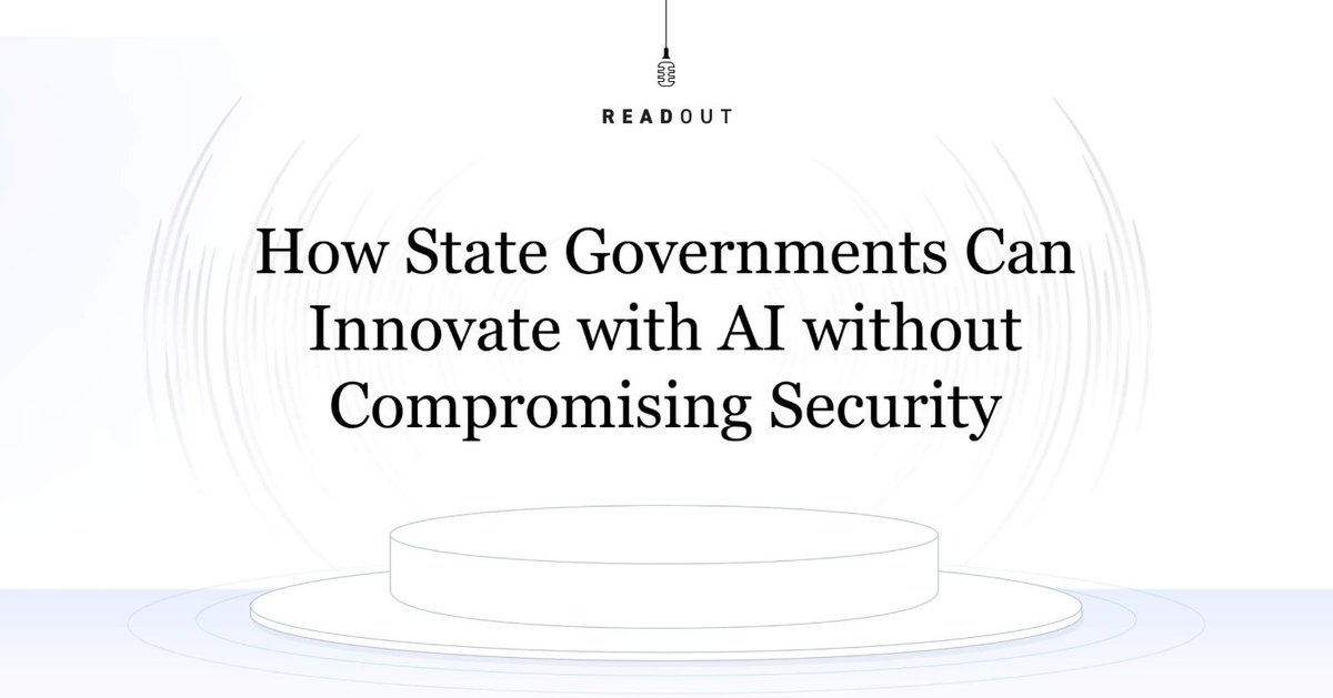 State governments are adopting AI legislation in the absence of federal policy. <a href="/FranKatsoudas/">Francine Katsoudas</a> with <a href="/Cisco/">Cisco</a> says it’s imperative to keep certain key precepts in mind around data, inclusivity and cybersecurity. bit.ly/4kGvcSy <a href="/Cisco/">Cisco</a> sponsored content on @POLITICO.