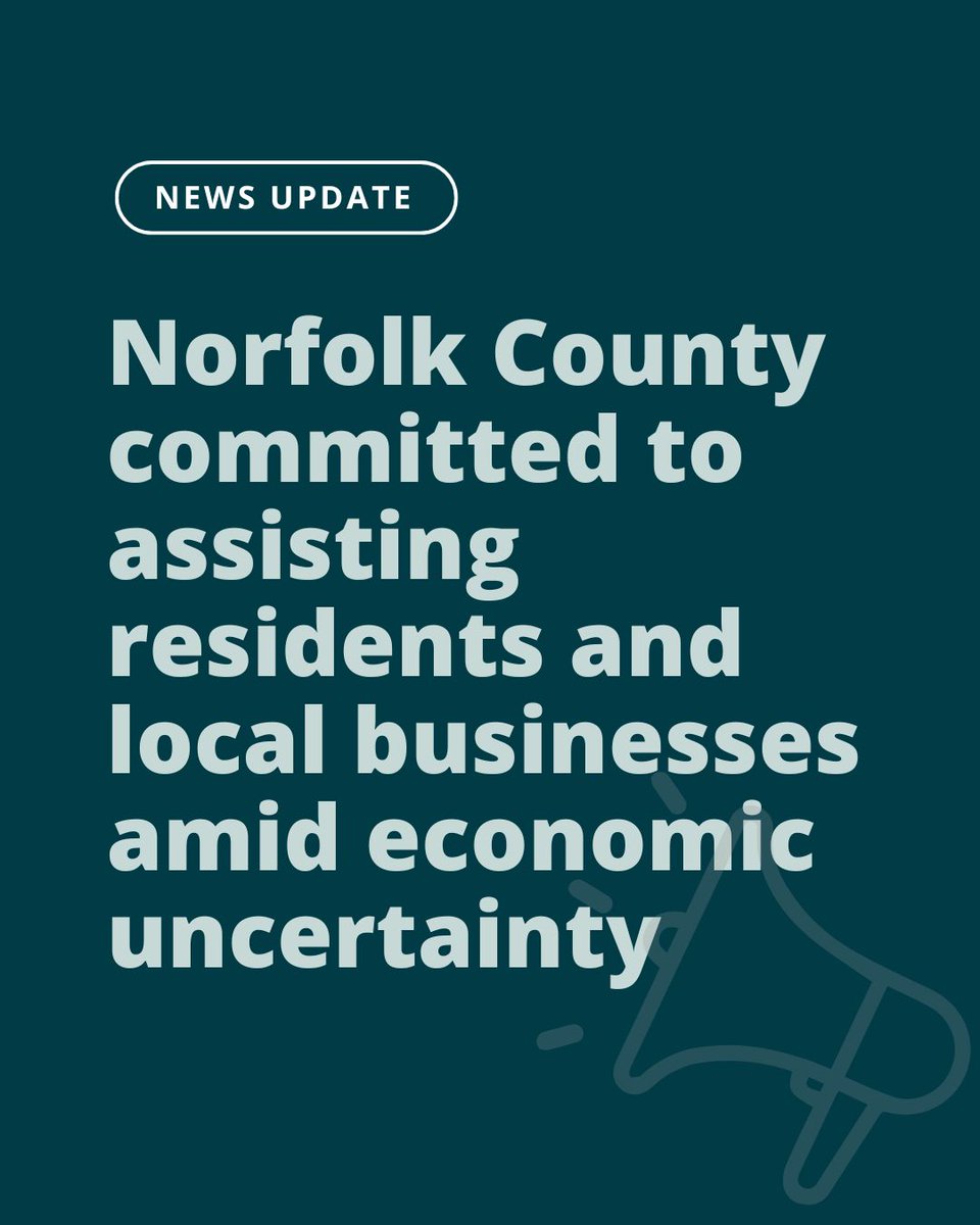 As Canada’s economic challenges continue to evolve, Norfolk County is commitment to assisting residents and local businesses to foster a resilient community.  Read more ▶️ bit.ly/4hNeZbk