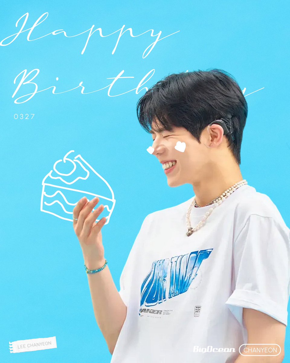 Happy CHANYEON Day🎂🎈

#BigOcean #빅오션
#CHANYEON #찬연
#HBD #0327
