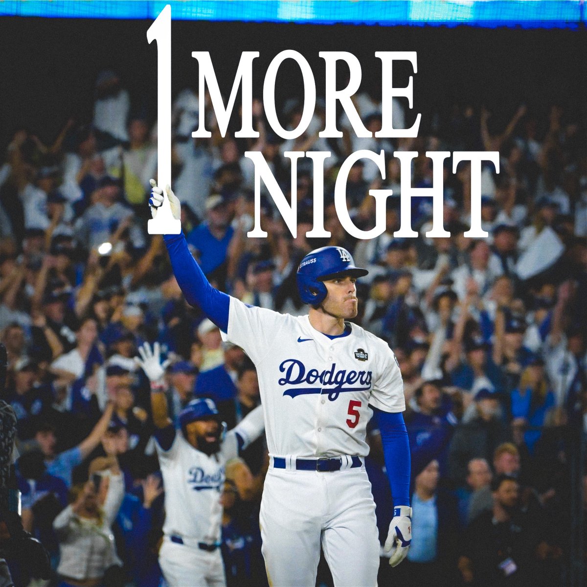 ‘Twas the day before baseball 
#Dodgers