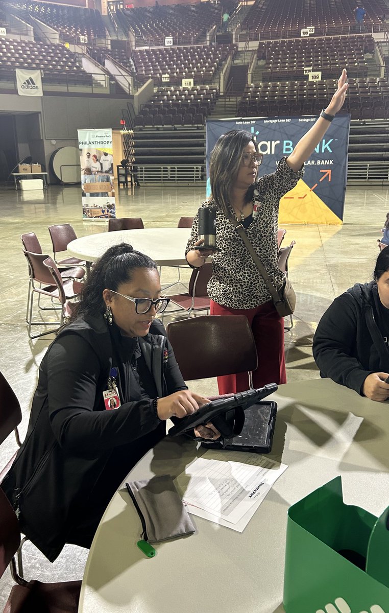 Junior Achievement is in full swing  today in Aldine. Dr Brown and her crew are helping student work their way through Financial Park.  <a href="/thebrowne_math/">Divina Browne, Ed. D.</a> <a href="/DrFavy/">DrFavyCantu</a>