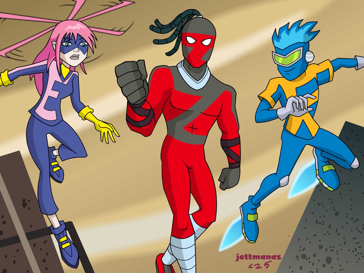 jeffnevins's tweet photo. Discovered & enjoyed the 2010 Zevo-3 series. Very little fanrt for it. Glad to contribute. πRights to Moonscoop & Skechers. #zevo3 #skechers #fanart #cartoonfanart #animation https://t.co/KOWwABTi6A