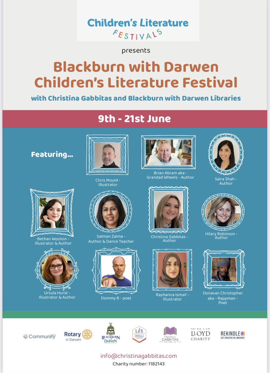 Children’sLiteratureFestivals (@childrenslfests) on Twitter photo We’ve been very busy behind the scenes with the <a href="/CLFBookAwards/">ChildrensBookAward</a>!
Exciting news! 🥁🥁🤩We are organising our 8th children’s literature festival in #Blackburn with #Darwen. Thousands of children and young people will benefit from this wonderful annual festival.<a href="/BwDLibraries/">BwDLibraries</a> We’ve been very busy behind the scenes with the <a href="/CLFBookAwards/">ChildrensBookAward</a>!
Exciting news! 🥁🥁🤩We are organising our 8th children’s literature festival in #Blackburn with #Darwen. Thousands of children and young people will benefit from this wonderful annual festival.<a href="/BwDLibraries/">BwDLibraries</a>