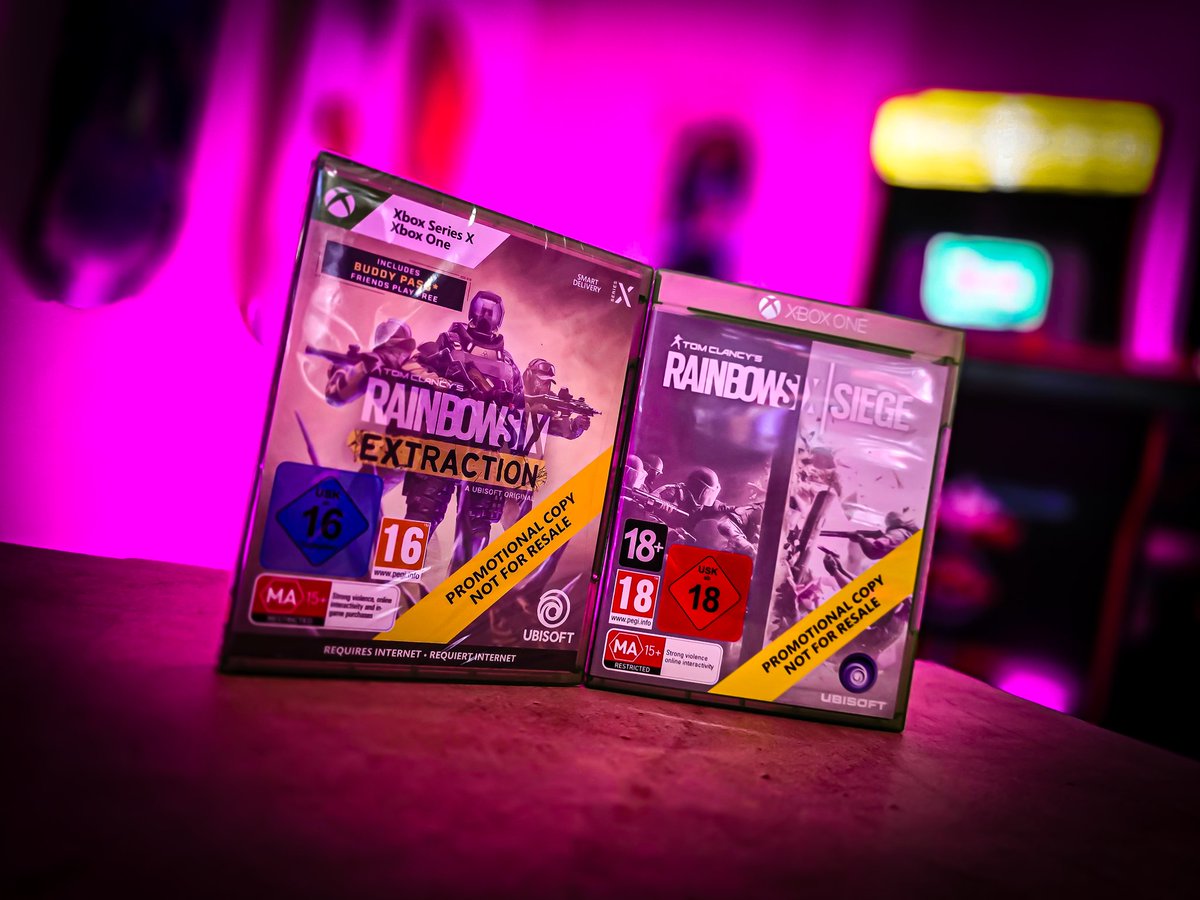 SUBZ3RO2K's tweet photo. Rainbow Six Siege &amp; Extraction Review/Promotional Copies (Xbox) - @UbisoftANZ

#RainbowSix #RainbowSixSiege #RainbowSixExtraction #Ubisoft #UbisoftANZ #MKAU #MKAUGaming #Review #ReviewCopy #Promotional https://t.co/I2oVluFnBE