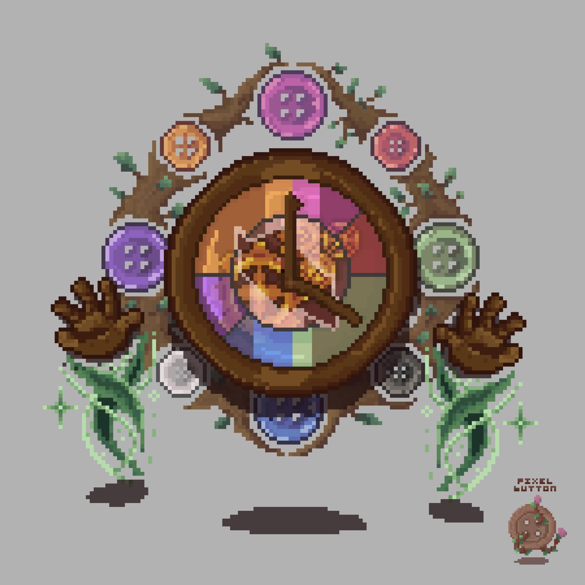 Pixel_Button's tweet image. Wallter Cloch 🖤

#pixaki #pixelart #dotpict #ドット絵 #digitalart