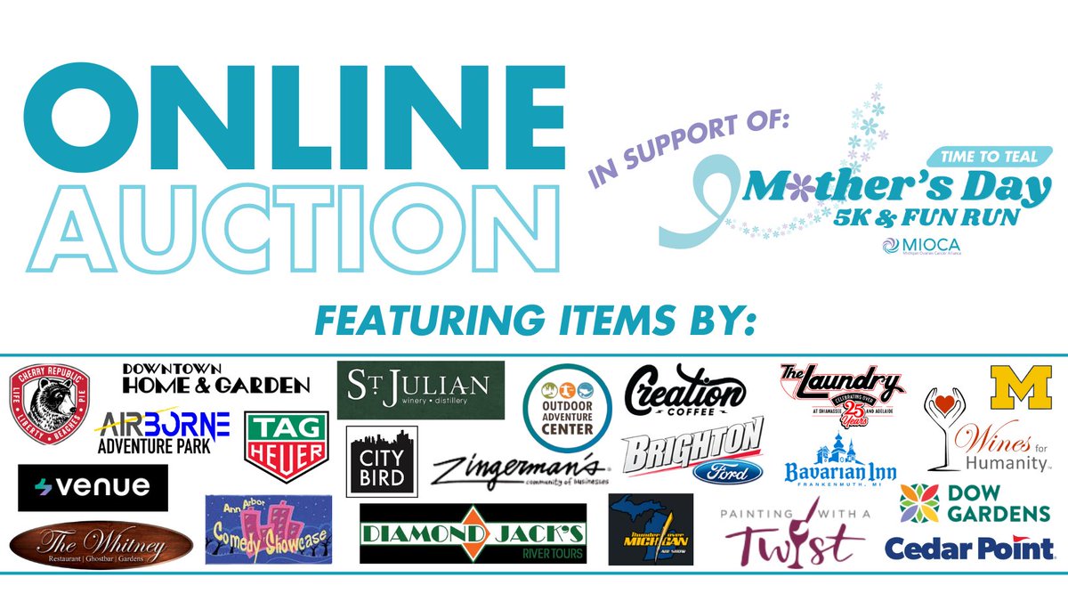 Get ready to participate in an exciting online auction benefiting MIOCA! 

View the auction at: mioca.auctions.networkforgood.com/auctions/mothe…

Bidding runs April 1, 2025 @ 9:00am - May 8, 2025 @ 11:59pm EDT