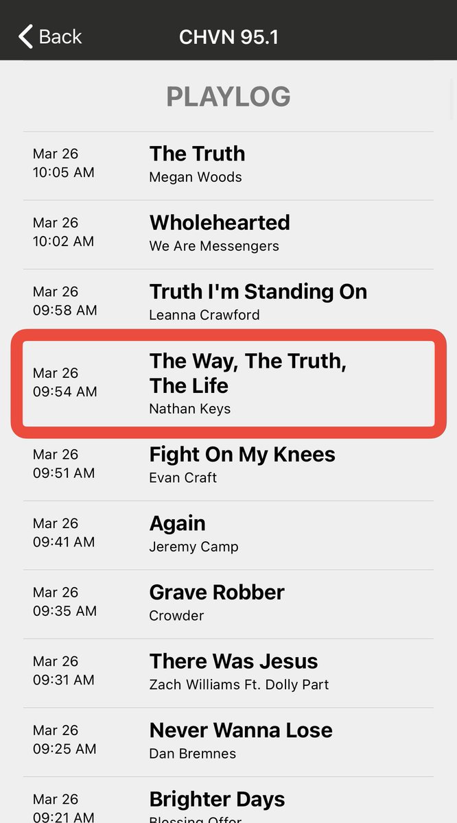 Thank you CHVN 95.1FM for playing my song “The Way The Truth The Life” on my birthday!

No better way to celebrate my birthday than lifting up the truth that Jesus Christ is The Way, The Truth, The Life!

All glory be to God!
🙏🙏🙏