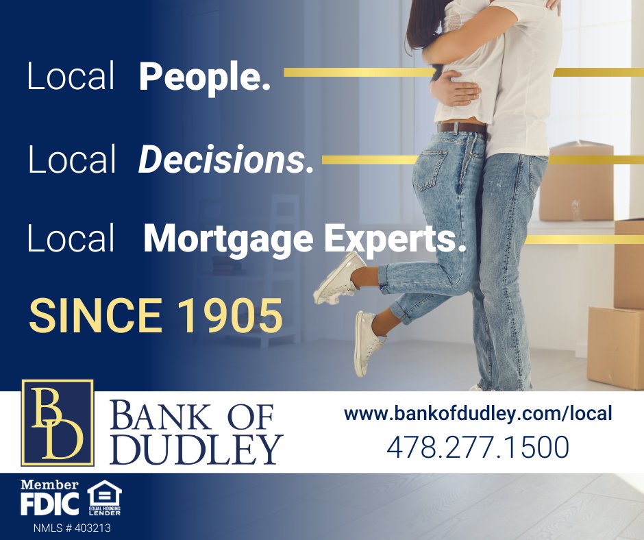 At Bank of Dudley, we believe in local people, local decisions, and local mortgage experts who understand your needs. Whether you're buying, building, or refinancing, our team is here to guide you every step of the way!
Let’s turn your dream home into a reality.