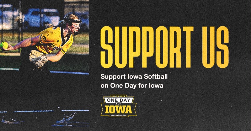 iowasoftball's tweet photo. One Day for Iowa 🌟
 
Today our teams are taking part in a friendly competition, vying to be the sport with the most individual donor support.
 
Help us win the day by donating to the Softball fund ⤵️