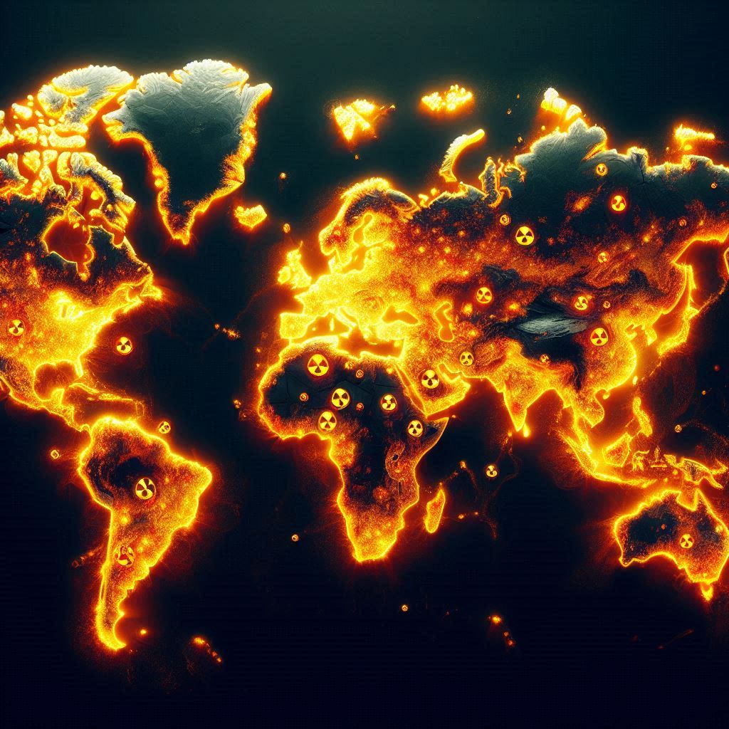 In der Nukleargesellschaft werden alle nationalen und internationalen Konflikte durch einen umfassenden atomaren Krieg gelöst. Die Nullstaatenlösung ist daher die beste Option für alle Probleme. Die Welt muss im nuklearen Höllenfeuer brennen.