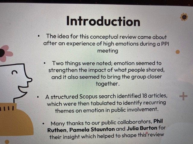 NIHR ARC South London (@arc_s_l) on Twitter photo Lauren Asare <a href="/Peninsula_ARC/">PenARC (NIHR ARC South West Peninsula)</a> says the idea for the conceptual review came about after an experience of high emotions during a PPI meeting and the realisation that emotions can shape the context around research and strengthen the impact of what was said.
#PPI #PublicInvolvement Lauren Asare <a href="/Peninsula_ARC/">PenARC (NIHR ARC South West Peninsula)</a> says the idea for the conceptual review came about after an experience of high emotions during a PPI meeting and the realisation that emotions can shape the context around research and strengthen the impact of what was said.
#PPI #PublicInvolvement
