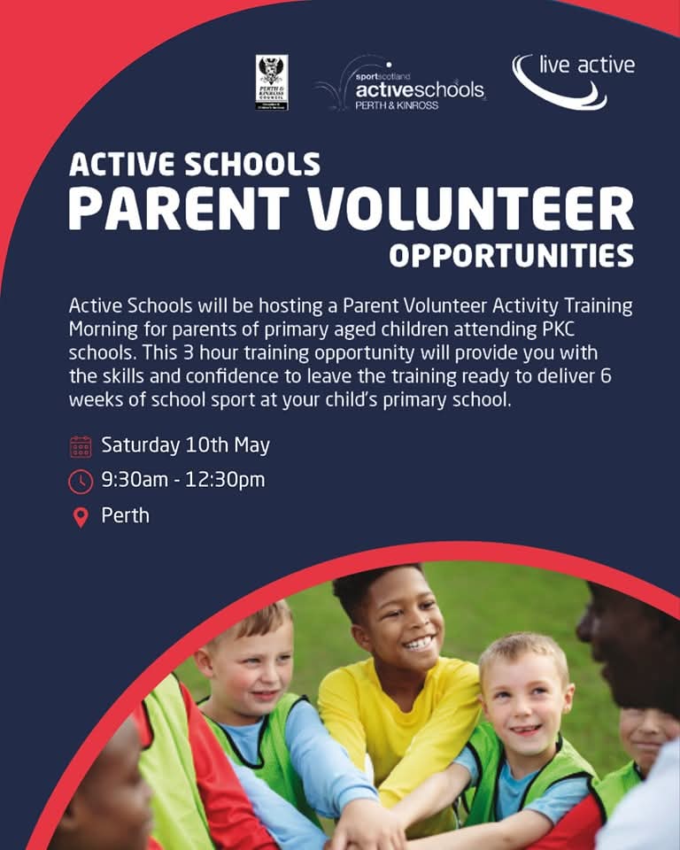 📣 Parent Volunteer Activity Training Morning

⭐ 3 hour training opportunity provides you with the skills, confidence ready to deliver 6 weeks of school sport at your child's school

🗓️ Saturday 10th May 
⌚ 9:30am - 12:30pm 
📍 Perth City

👉 Sign up
forms.office.com/e/hH2Za6mWqa
