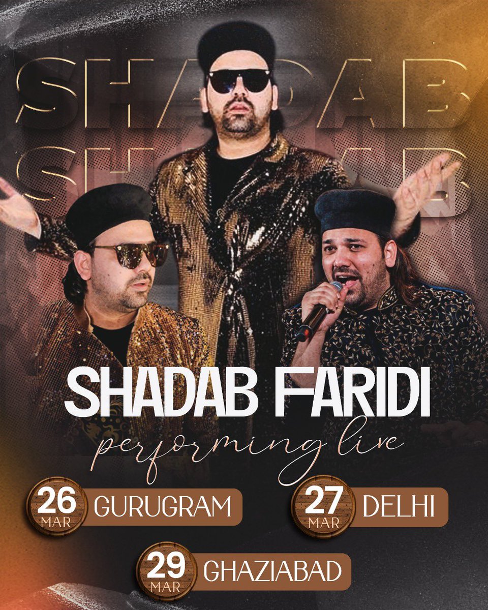 It's #Delhi for the next 4 days... Back to back performances with my brother Altamash Faridi Asif Faridi and supercool team of musicians... Looking forward to some amazing time on stage....😍 #shadabfaridilive #sflivemusic #bollywood #sufi