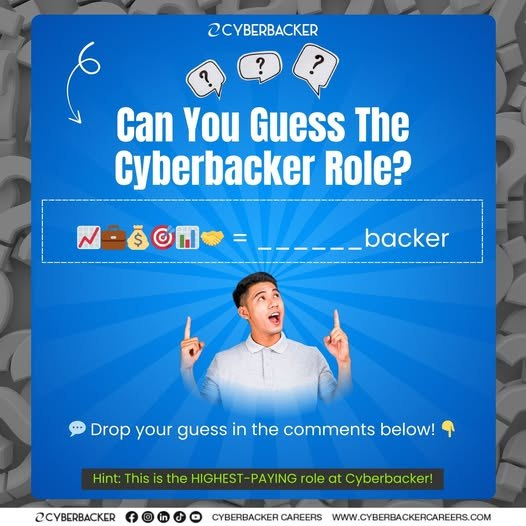 CyberbackerNice's tweet photo. Drop your guess below! 📷
Hint: If you’re competitive, ambitious, and results-driven, this role is for YOU.
Think you’re up for the challenge? Apply NOW! 📷

Apply here: https://t.co/Hv1x2DikXu https://t.co/DKuwI0X4HF