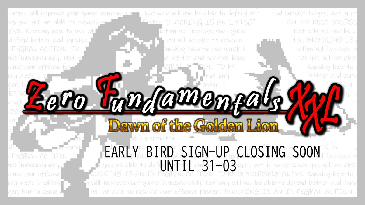 Early Birds are available for 6 more days! 

Don't miss this opportunity to enjoy ZF XXL at the best possible price. 

📆19 - 20 April 2025 
📍Boorstraat 107, Stichting Dijckzigt, NL