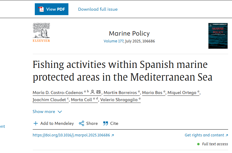 📢  How is the level of protection of MPA in Spain? 🌊

A new study reveals that only 6% of MPAs in the Spanish Mediterranean are fully protected, while 63% do not provide sufficient protection for biodiversity. 📉🐟

Learn more! 👇
🔗lc.cx/ALOMsj

<a href="/ICMCSIC/">ICM-CSIC</a>