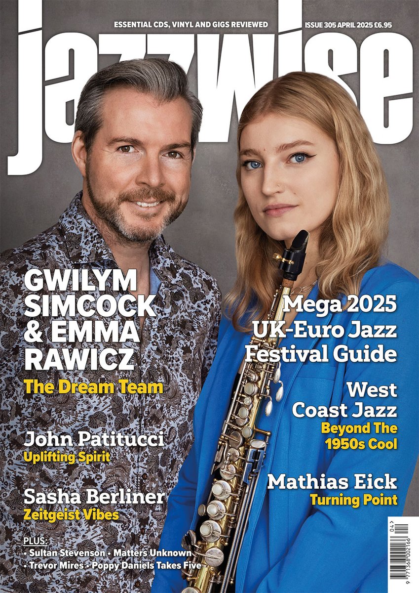 manchester jazz festival (@manjazzfest) on Twitter photo Front Cover 🤩
Congratulations to Emma Rawicz (<a href="/ESzczerbo/">Emma Rawicz-Szczerbo</a>) & <a href="/GwilymSimcock/">Gwilym Simcock</a> on their <a href="/Jazzwise/">Jazzwise</a> feature 👏
Grab a copy & a ticket to their gig <a href="/bandonthewall/">Band on the Wall</a> for #mjf2025 👉 manchesterjazz.com/events/emma-ra…
P.S. Check out mega 2025 UK-Euro Festival Jazz Guide👀
#DreamTeam Front Cover 🤩
Congratulations to Emma Rawicz (<a href="/ESzczerbo/">Emma Rawicz-Szczerbo</a>) & <a href="/GwilymSimcock/">Gwilym Simcock</a> on their <a href="/Jazzwise/">Jazzwise</a> feature 👏
Grab a copy & a ticket to their gig <a href="/bandonthewall/">Band on the Wall</a> for #mjf2025 👉 manchesterjazz.com/events/emma-ra…
P.S. Check out mega 2025 UK-Euro Festival Jazz Guide👀
#DreamTeam
