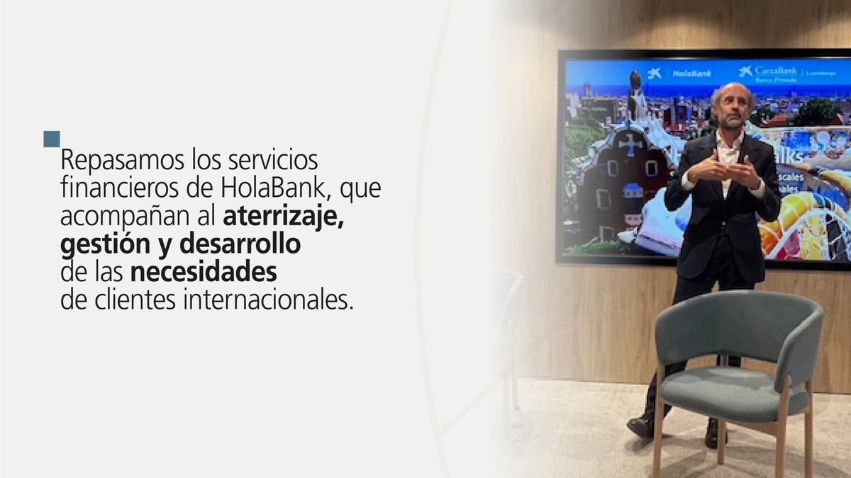 CaixaBank_WM's tweet photo. En @CB_BancaPrivada ofrecemos soluciones financieras personalizadas para clientes internacionales.

Participamos en el primer #HolaBankTalks junto a #HolaBank y el equipo de Luxemburgo, abordando planificación patrimonial y fiscalidad.

¡Gracias a todos por participar!

#BPNews https://t.co/mguvSXt4zd